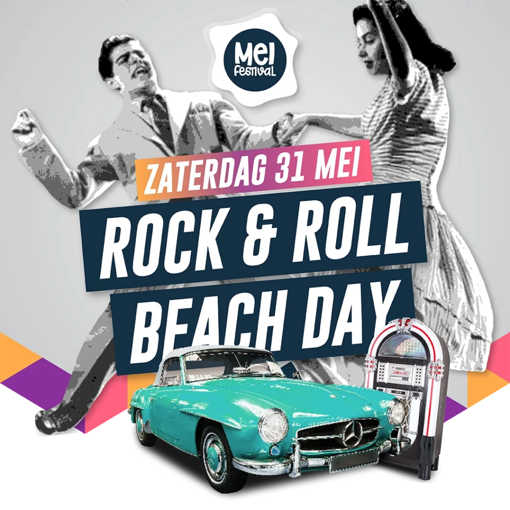 Meifestival zaterdag 31 mei 2025 Rock and Roll Beach day