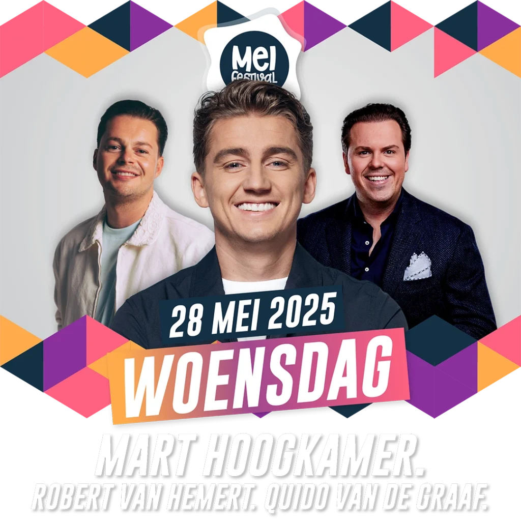 Meifestival 2025 woensdag - mart hoogkamer - robert van hemert - Quido van de graaf