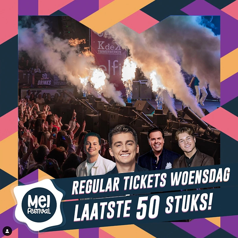 De Regular tickets van de woensdag gaan bijna over de magische grens van uitverkocht