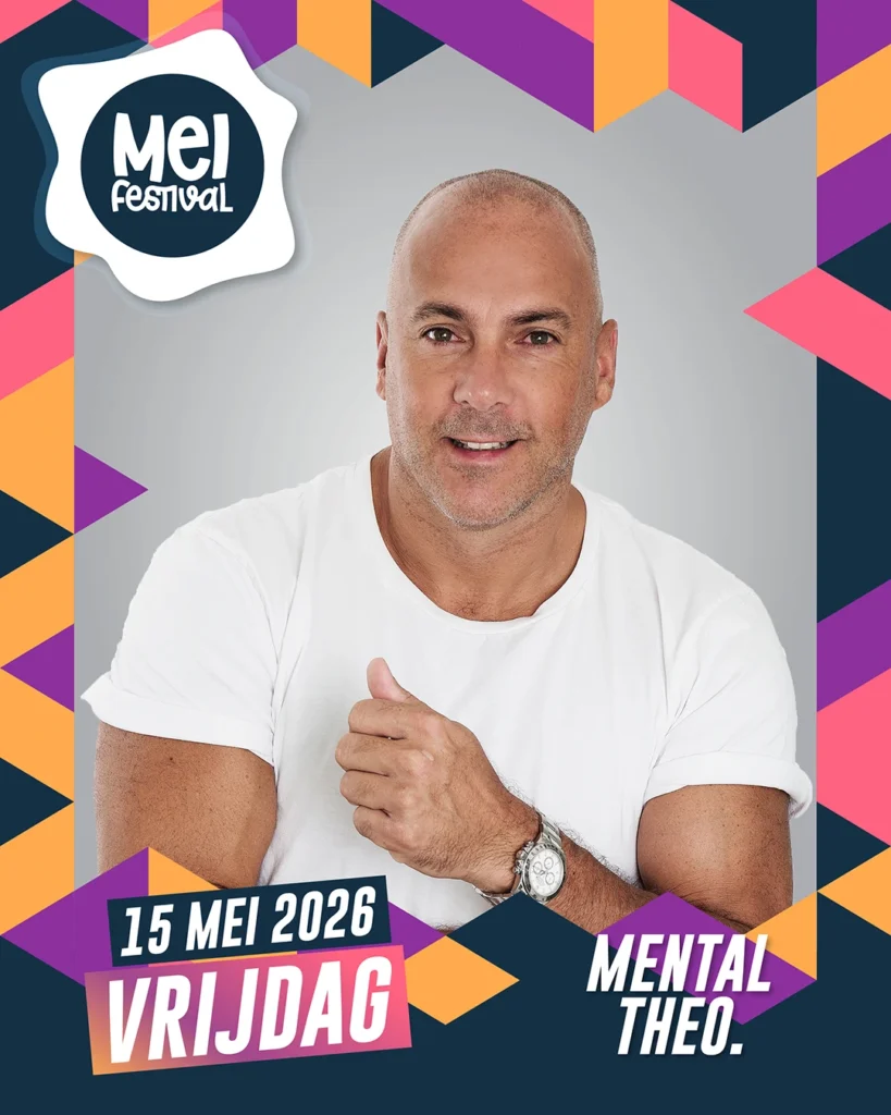 Niemand minder dan 𝗠𝗲𝗻𝘁𝗮𝗹 𝗧𝗵𝗲𝗼 zal op vrijdag 15 mei de avond komen afsluiten met de lekkerste freestyle classics uit de 90’s, happy hardcore en een vleugje techno