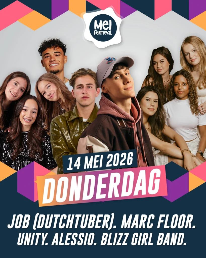 Het Meifestival is voor alle leeftijden toegankelijk op Hemelvaartsdag