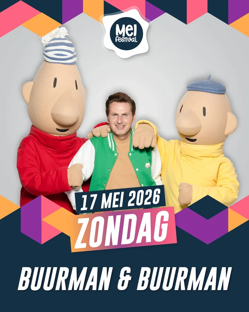 𝗕𝘂𝘂𝗿𝗺𝗮𝗻 𝗲𝗻 𝗕𝘂𝘂𝗿𝗺𝗮𝗻 met een roadshow naar het Kids Fun Festival op het Meifestival