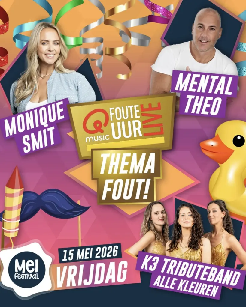 Op vrijdag 15 mei gaat het dak eraf op het Meifestival